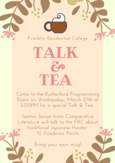 Talk & Tea 3.27.19