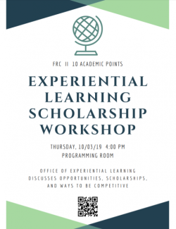 Experiential Learning Workshop poster