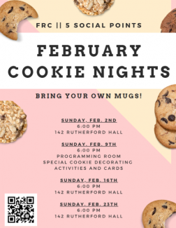February Cookie Nights poster
