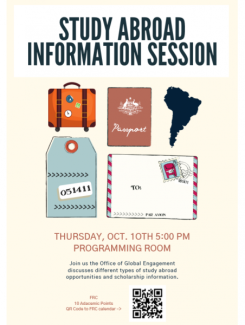 Study Abroad Information Session poster