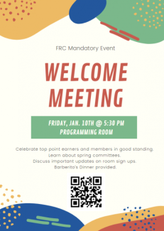 Welcome meeting poster