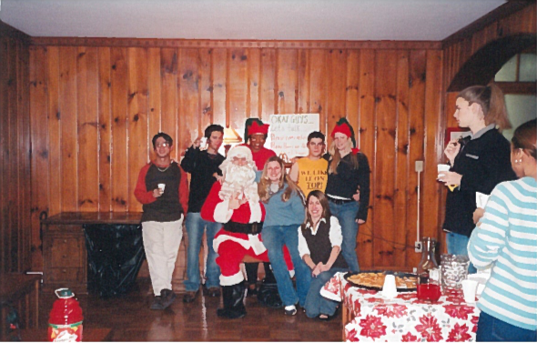 FRC Christmas Party in the early 2000s in old Rutherford
