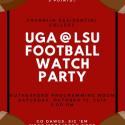 UGA @ LSU Watch Party Poster