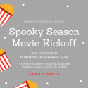spooky season movie night poster