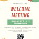 Welcome meeting poster